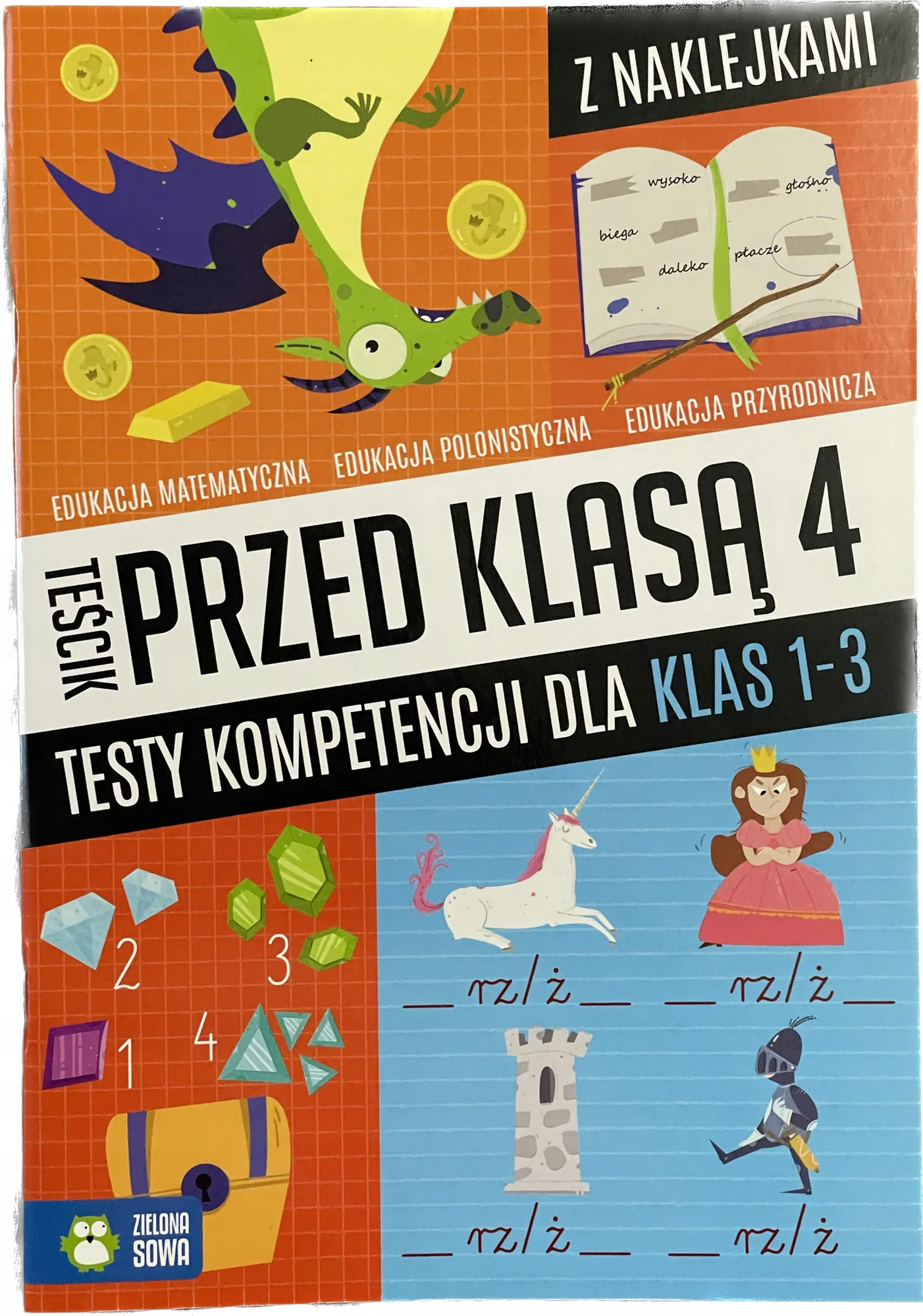 Okładka: Klasa 1 2 3 TESTY sprawdzian KOMPETENCJI egzamin trzecioklasity 3-klasisty