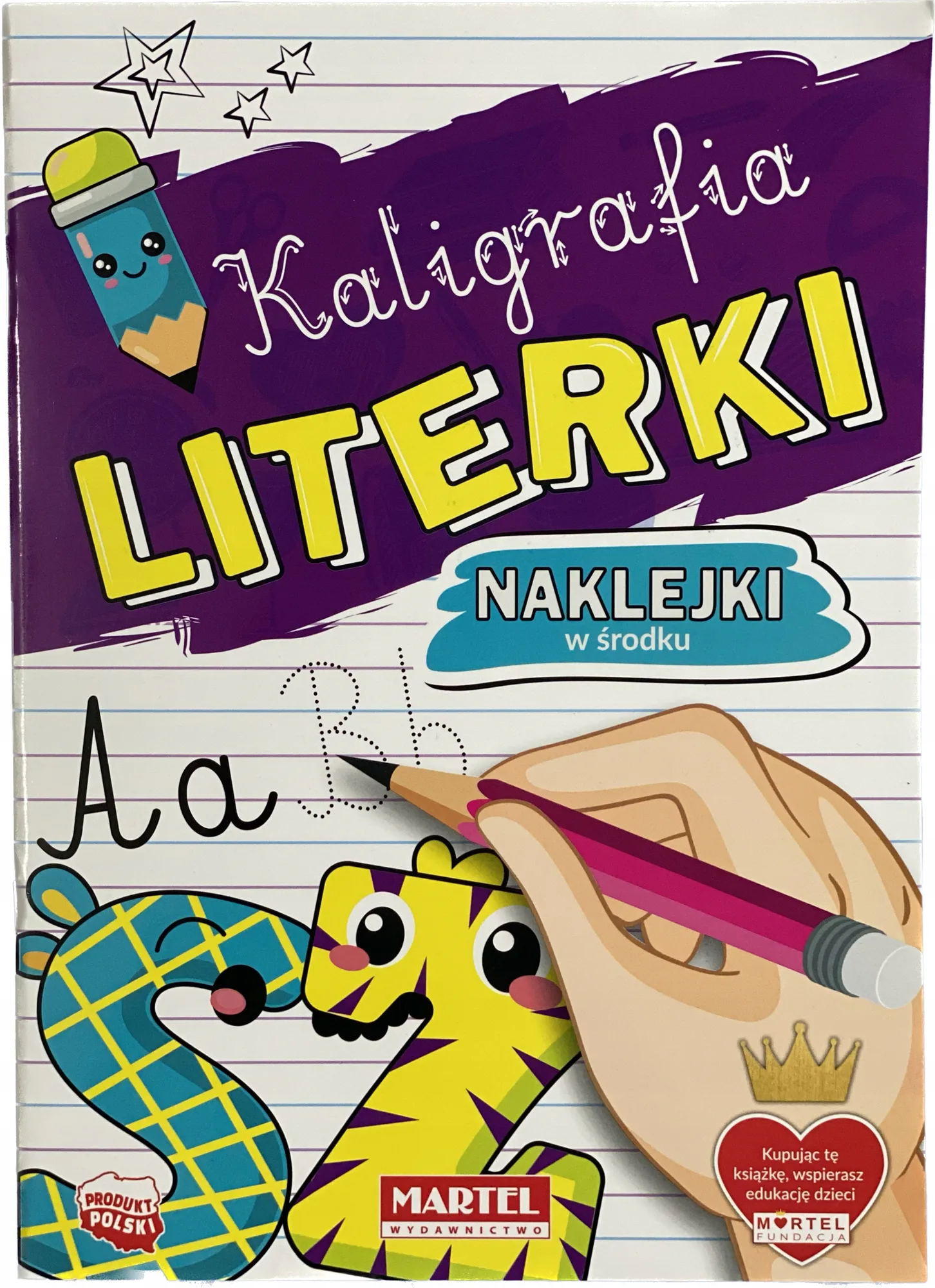 Okładka: 6 lat KALIGRAFIA nauka pisania literek A4 zerówka