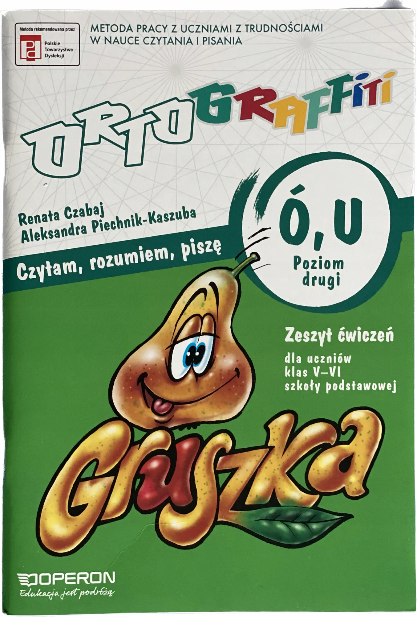 Okładka: Karty pracy ORTOGRAFIA KLASA 5 6 Ortograffiti Ó U