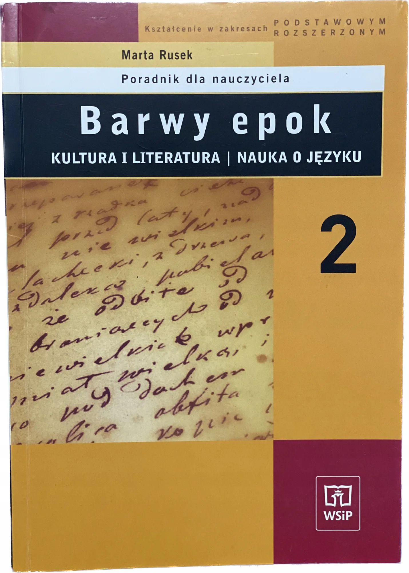 Okładka: Barwy epok książka nauczyciela 2 liceum poradnik