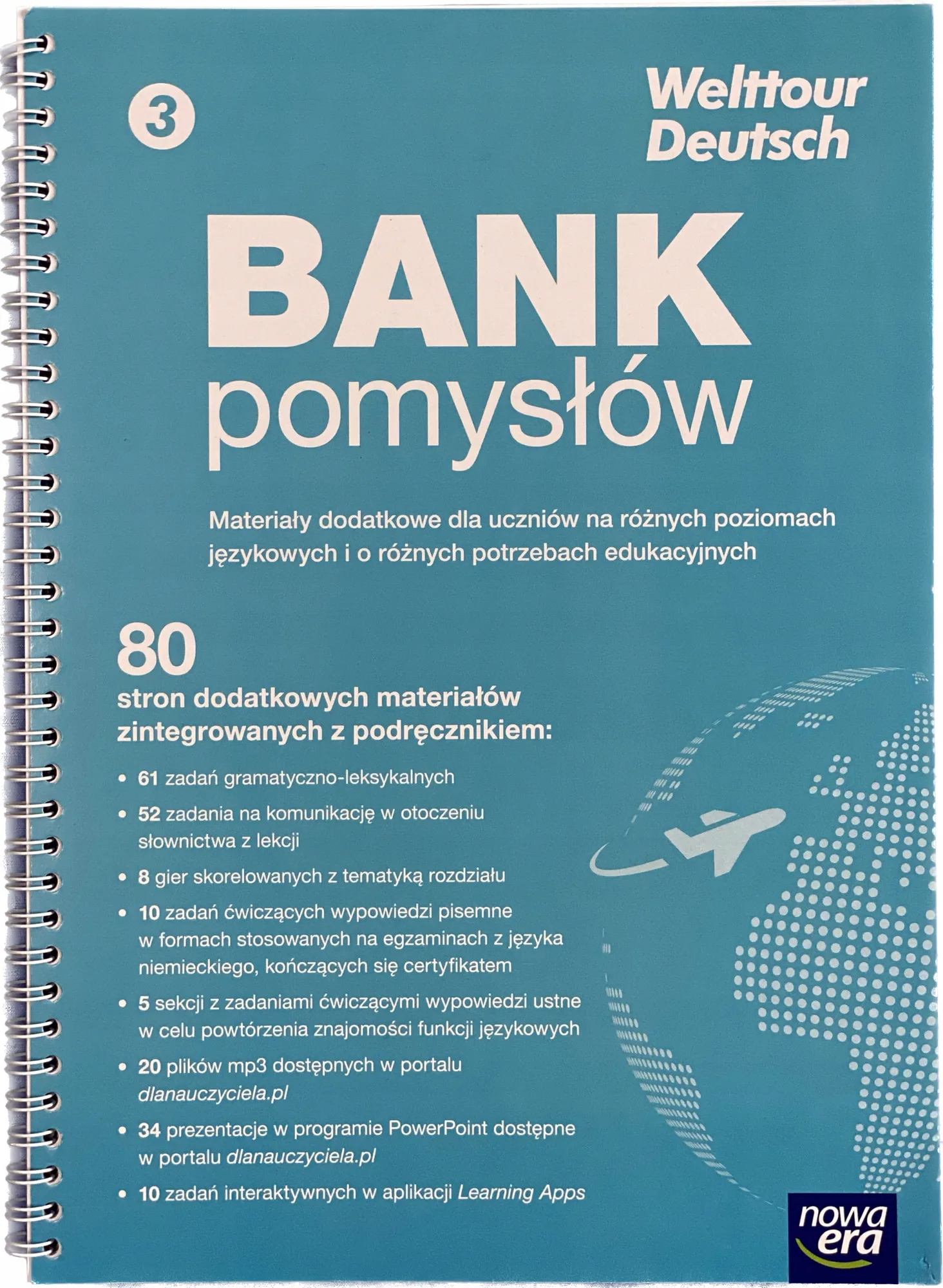 Okładka: WELTTOUR DEUTSCH 3 BANK POMYSŁÓW DLA NAUCZYCIELA