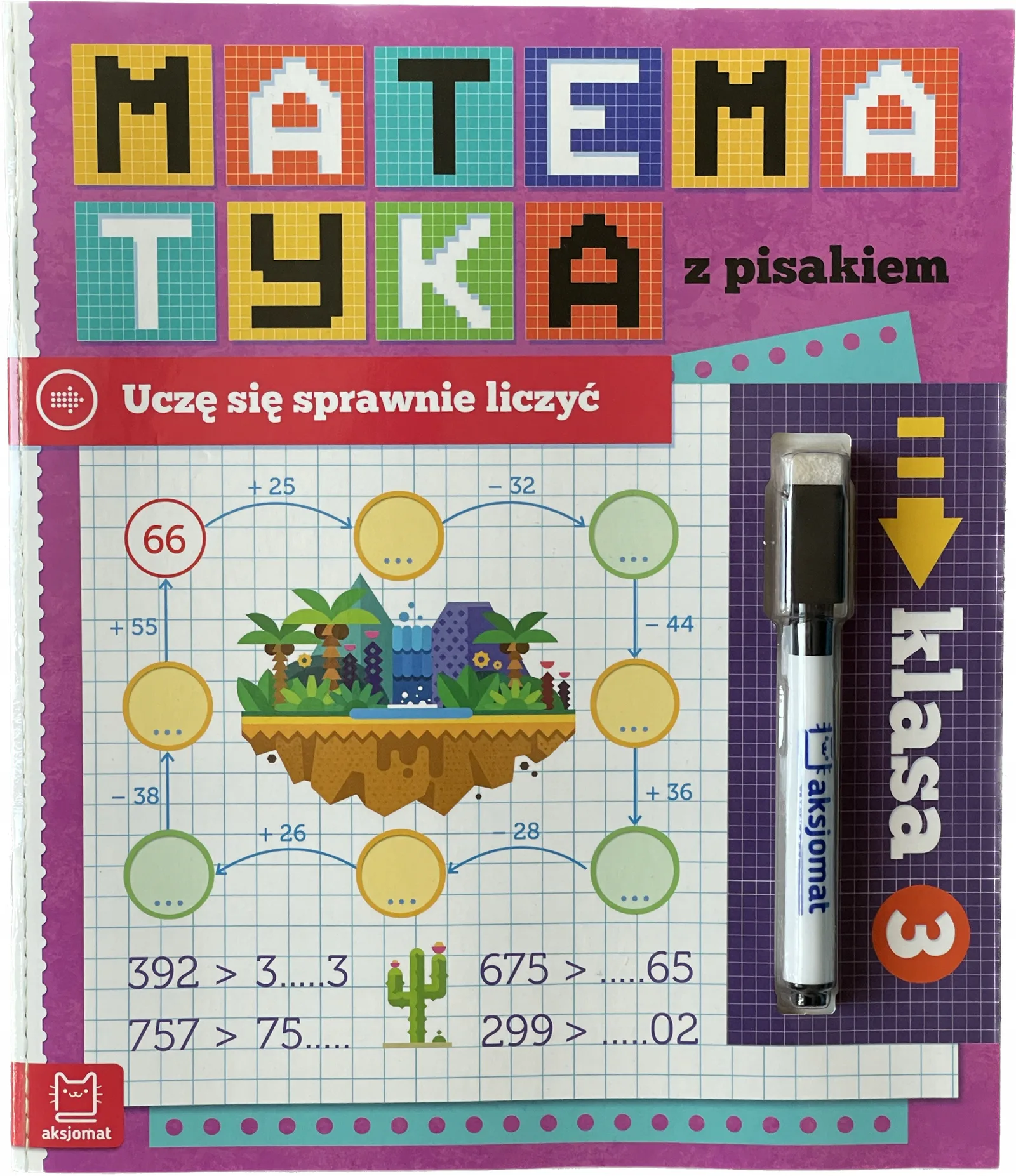 Okładka: klasa 3 matematyka Z PISAKIEM ćwiczenia zadania