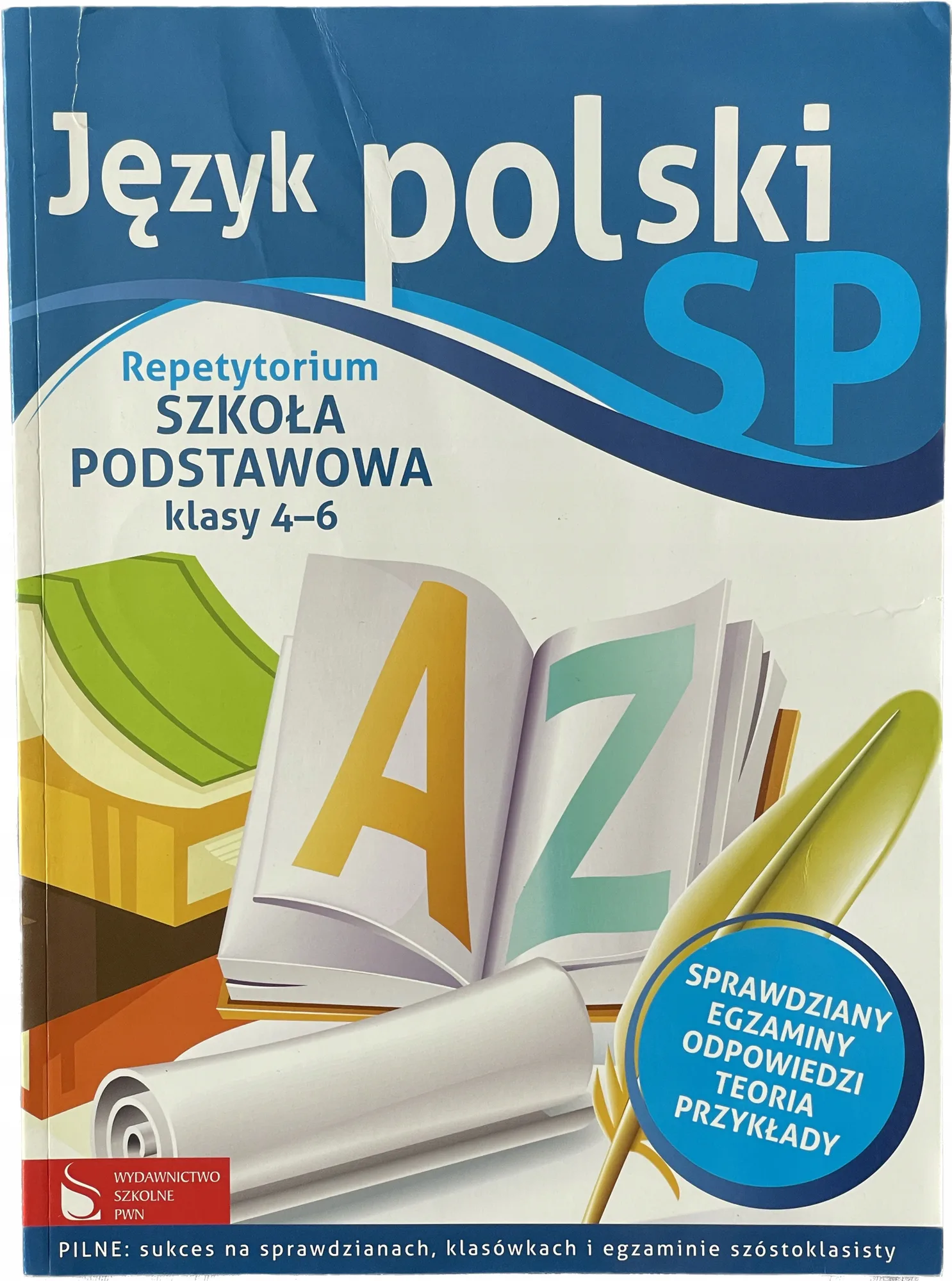 Okładka: Język polski sprawdziany testy klasa 4 5 6 z odp repetytorium