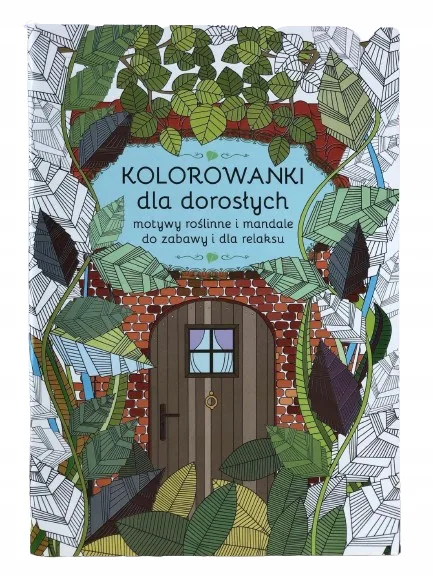 Okładka: kolorowanka dla nastolatków dorosłych rośliny A4