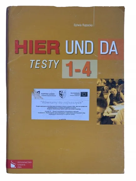 Okładka: HIER UND DA TESTY KLASA 1 2 3 4 PWN NIEMIECKI