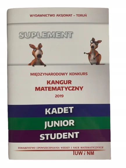 Okładka: MATEMATYKA konkursy matematyczne DLA DZIECI KANGUR