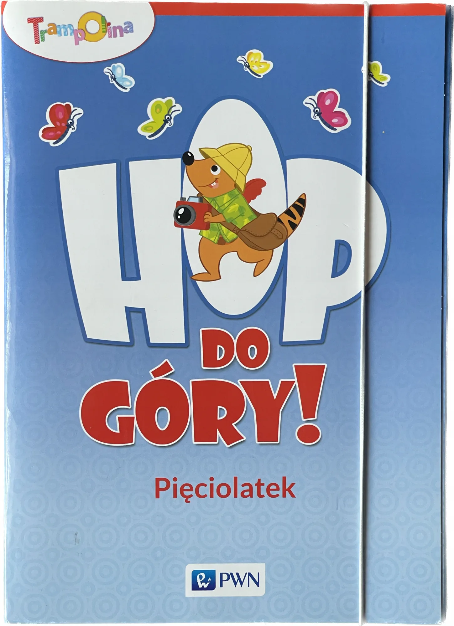Okładka: Pięciolatki Trampolina HOP do góry pakiet box karty pracy PWN