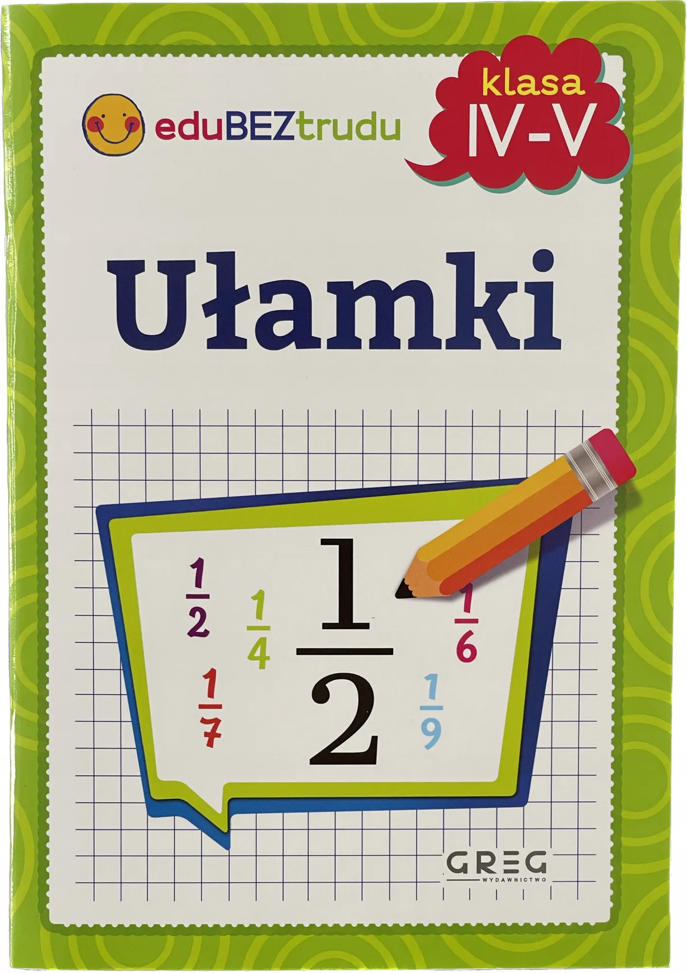Okładka: Karty pracy ćwiczenia matematyka ułamki klasa 4 5