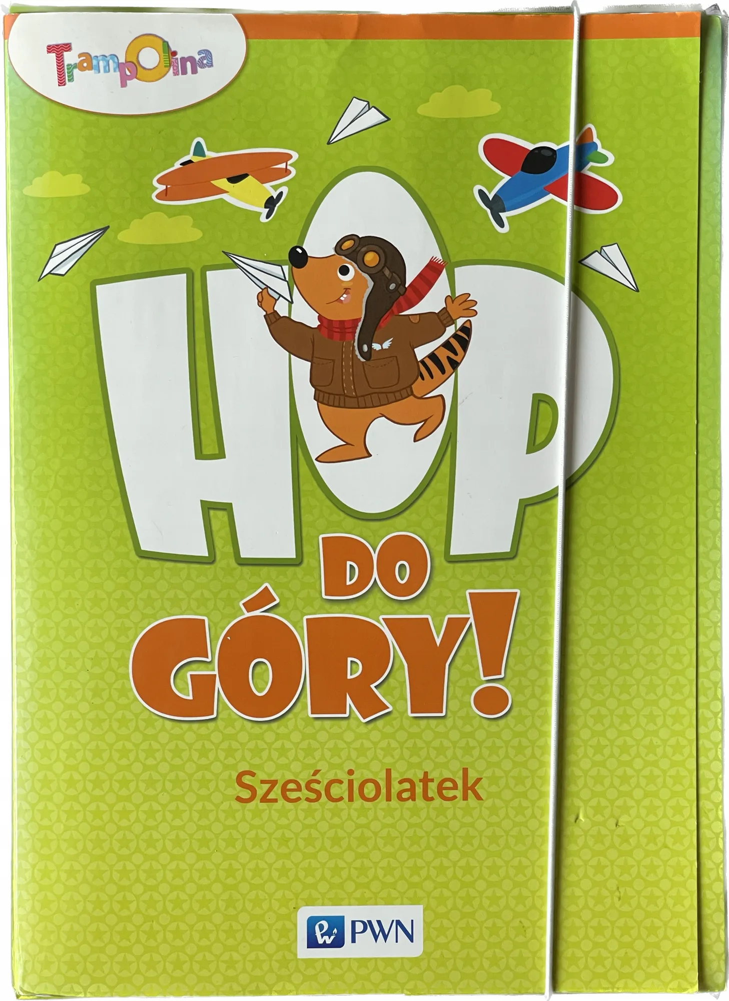 Okładka: Sześciolatki Trampolina HOP do góry pakiet box karty pracy PWN
