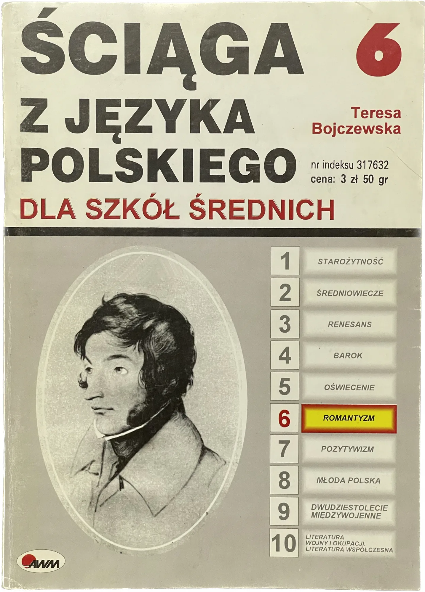 Okładka: ROMANTYZM liceum LO ŚCIĄGA OPRACOWANIA lektury