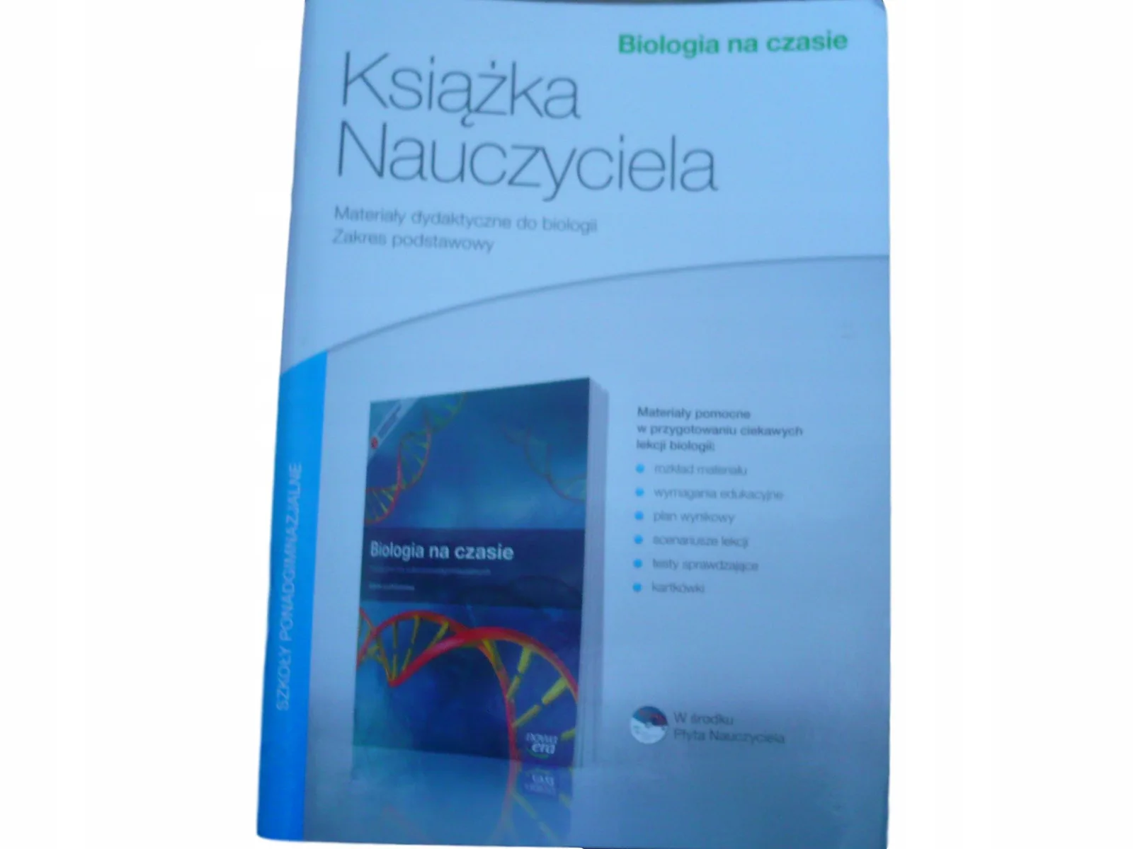 Okładka: BIOLOGIA NA CZASIE 1 SPRAWDZIANY TESTY ZP ksiązka nauczyciela NOWA ERA
