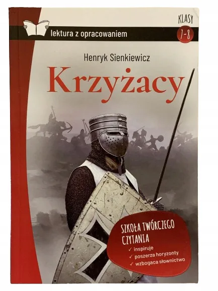 Okładka: Krzyżacy Sienkiewicz lektura z opracowaniem