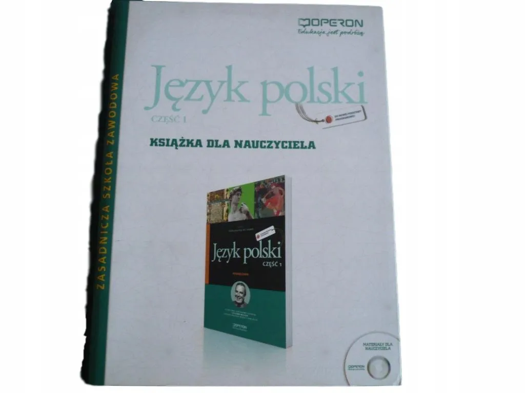 Okładka: JĘZYK POLSKI OPERON ONN książka nauczyciela ZSZ