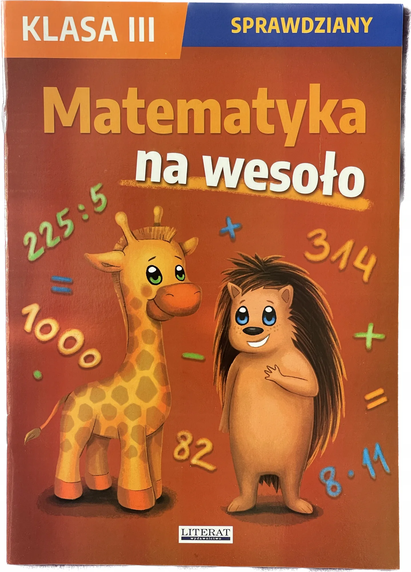 Okładka: MATEMATYKA klasa 3 SPRAWDZIANY testy format A4