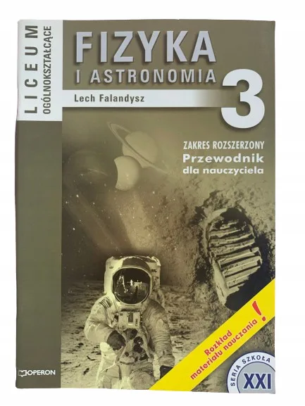 Okładka: OPERON FIZYKA KSIĄZKA NAUCZYCIELA KLASA 3
