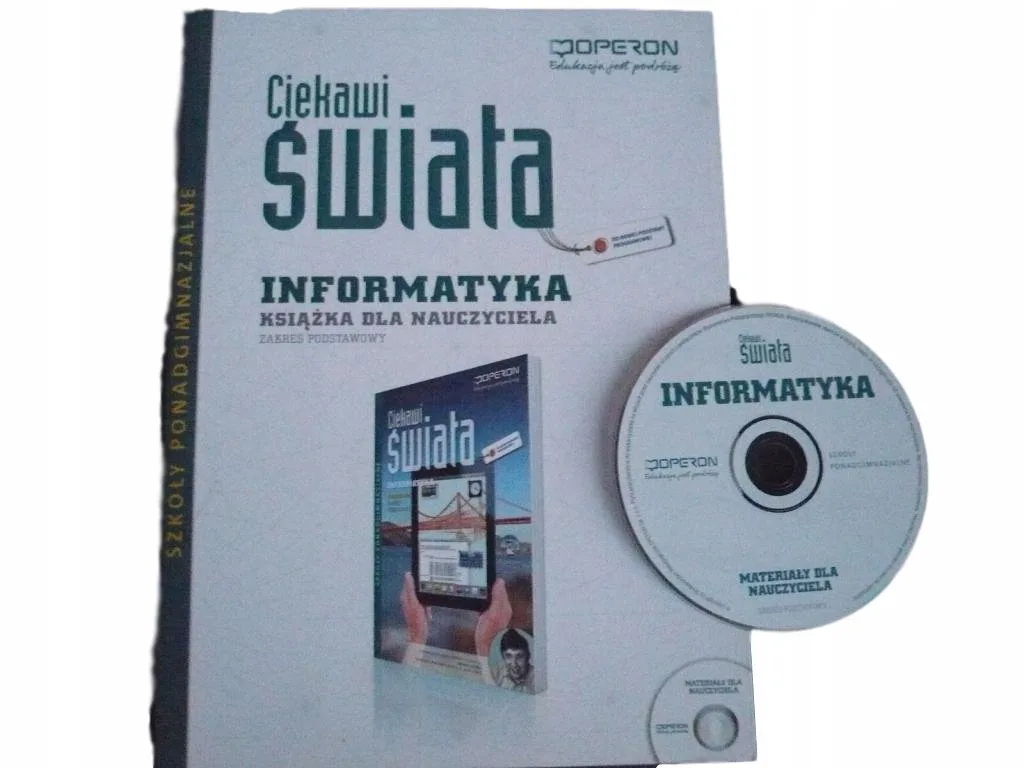 Okładka: INFORMATYKA CIEKAWI ŚWIATA książka nauczyciela 1