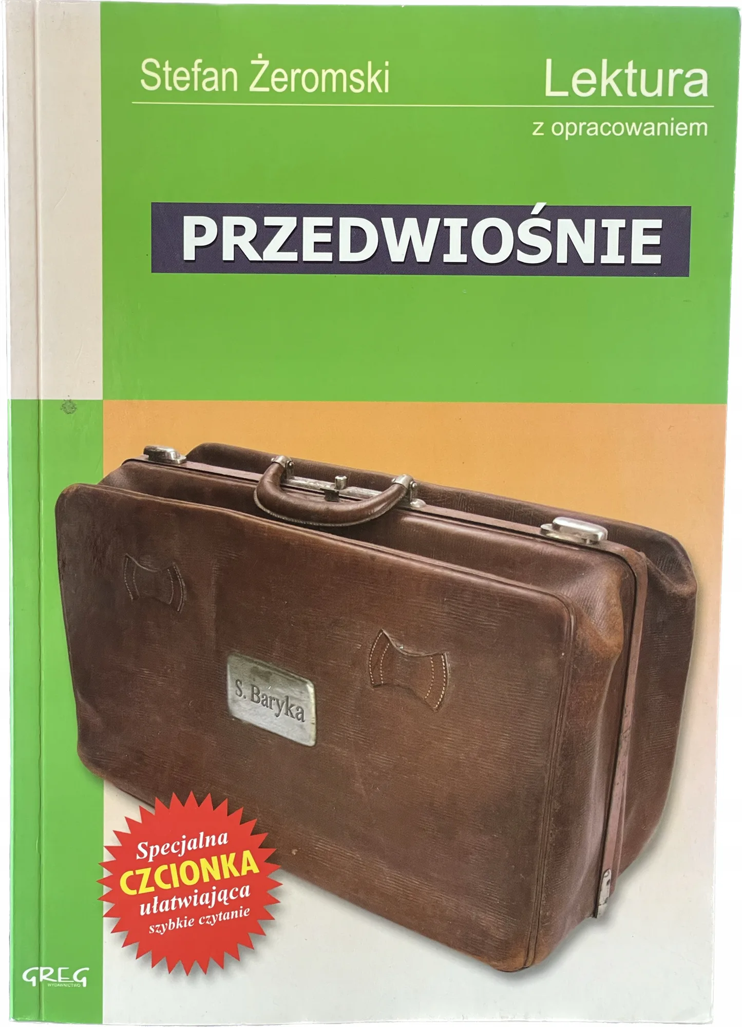 Okładka: Przedwiośnie ŻEROMSKI lektura z opracowaniem