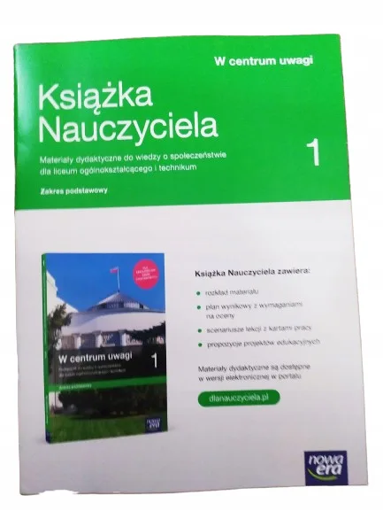 Okładka: W CENTRUM UWAGI 1 ksiązka nauczyciela 2019 ZP