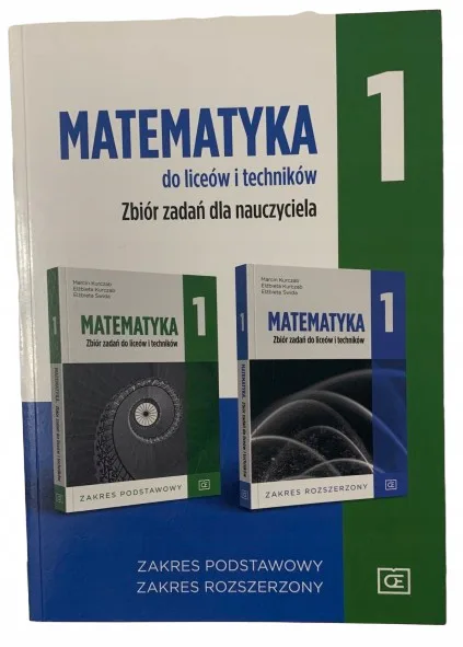 Okładka: MATEMATYKA 1 ZBIÓR ZADAŃ KSIĄŻKA NAUCZYCIELA 2019