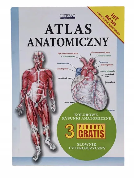 Okładka: ATLAS anatomiczny biologiczny klasa 7 8 liceum