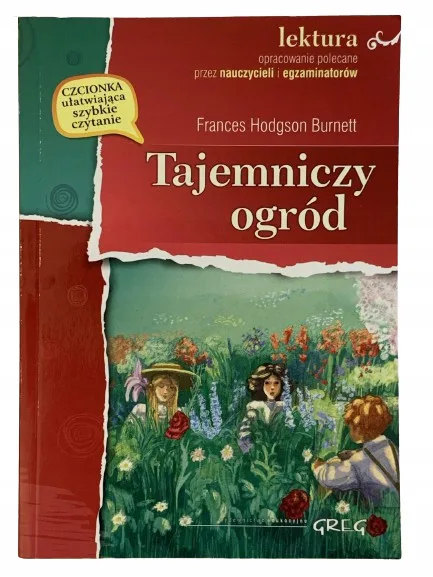 Okładka: Tajemniczy ogród lektura z opracowaniem BURNETT