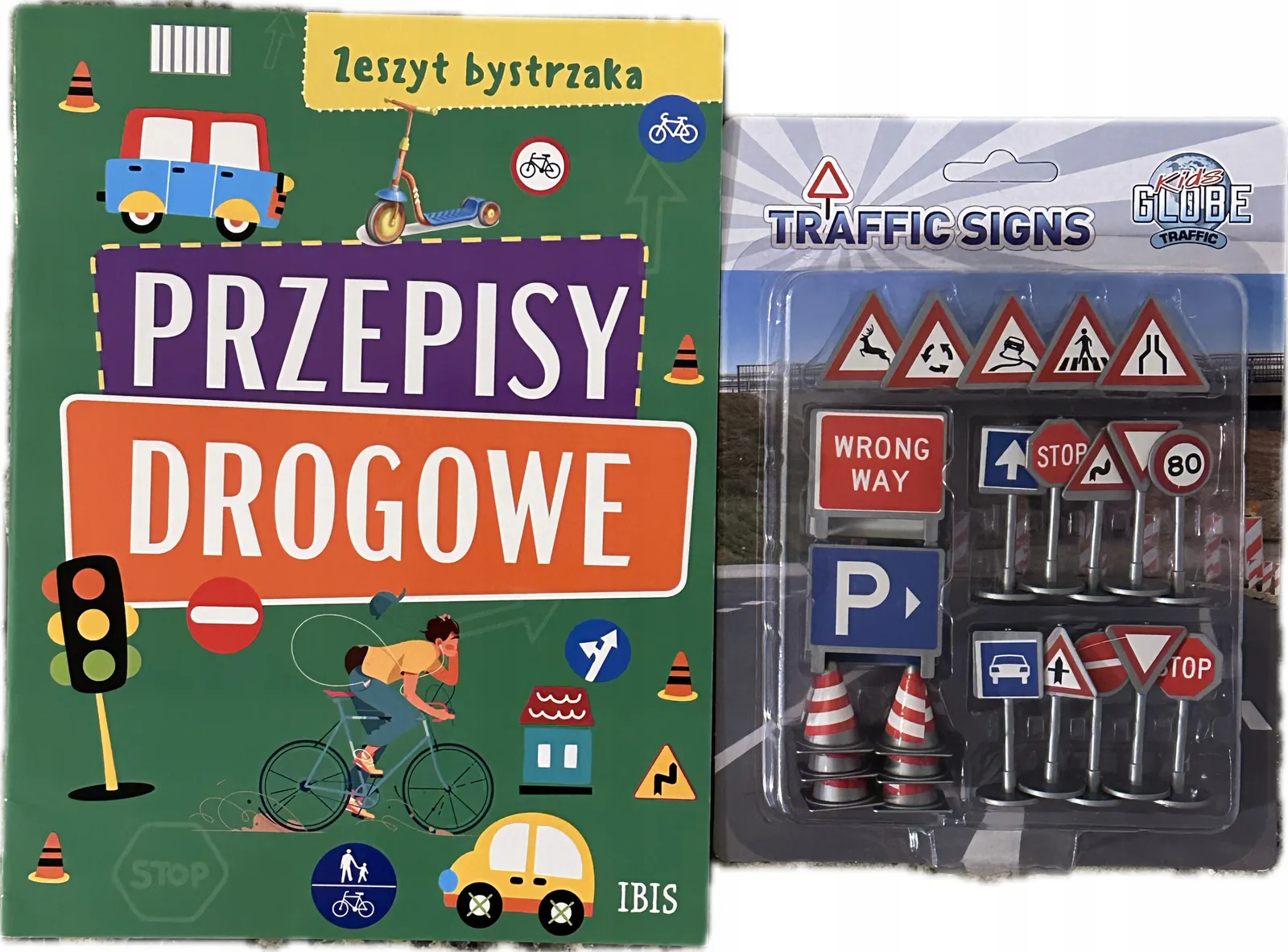 Okładka: Przepisy drogowe książka edukacyjna + ZNAKI DROGOWE komplet