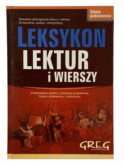 Okładka: LEKSYKON SZKOLNY lektur i wierszy klasa 6 7 8
