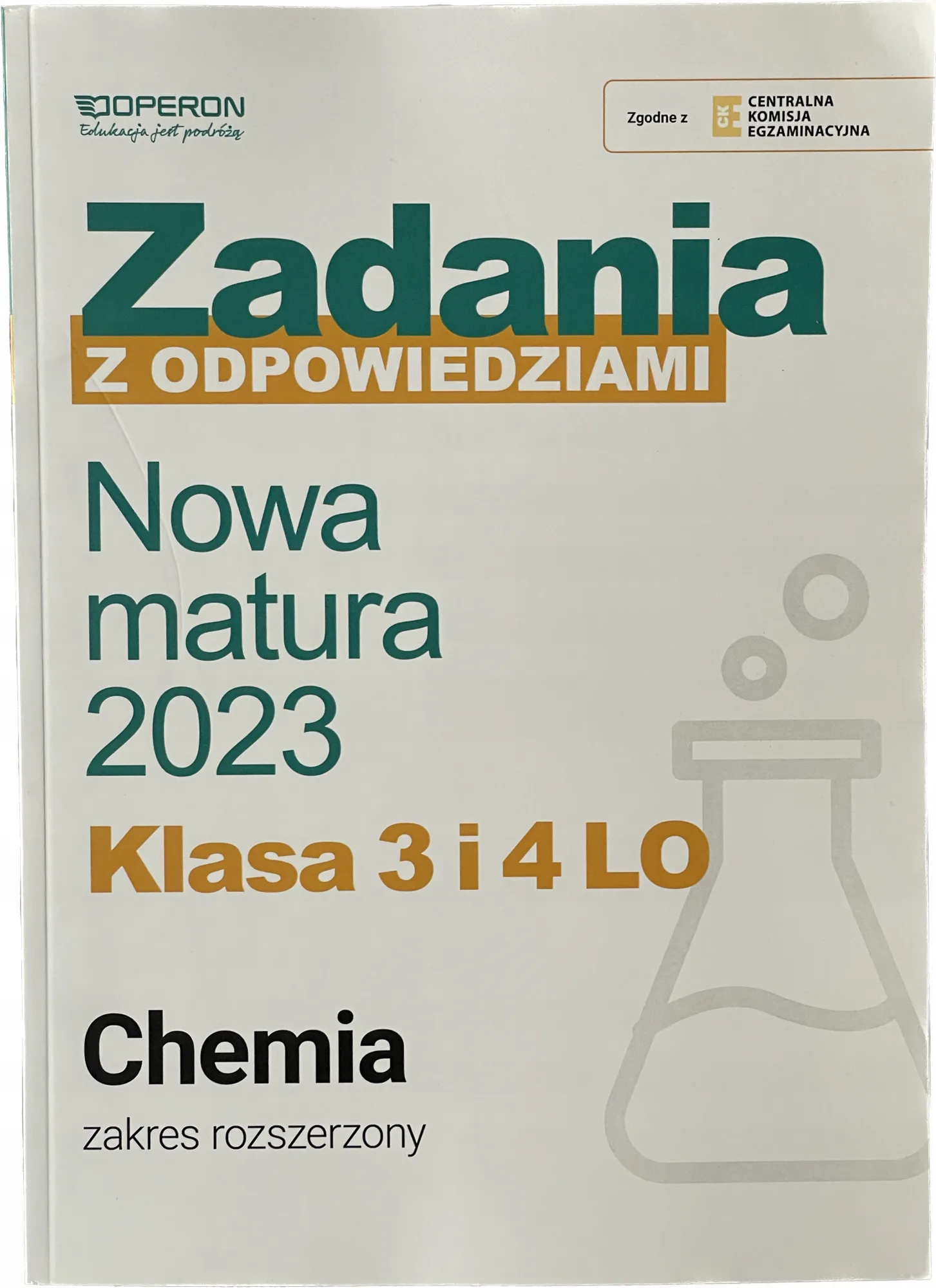 Okładka: Chemia zadania z odpowiedziami MATURA medyk OPERON