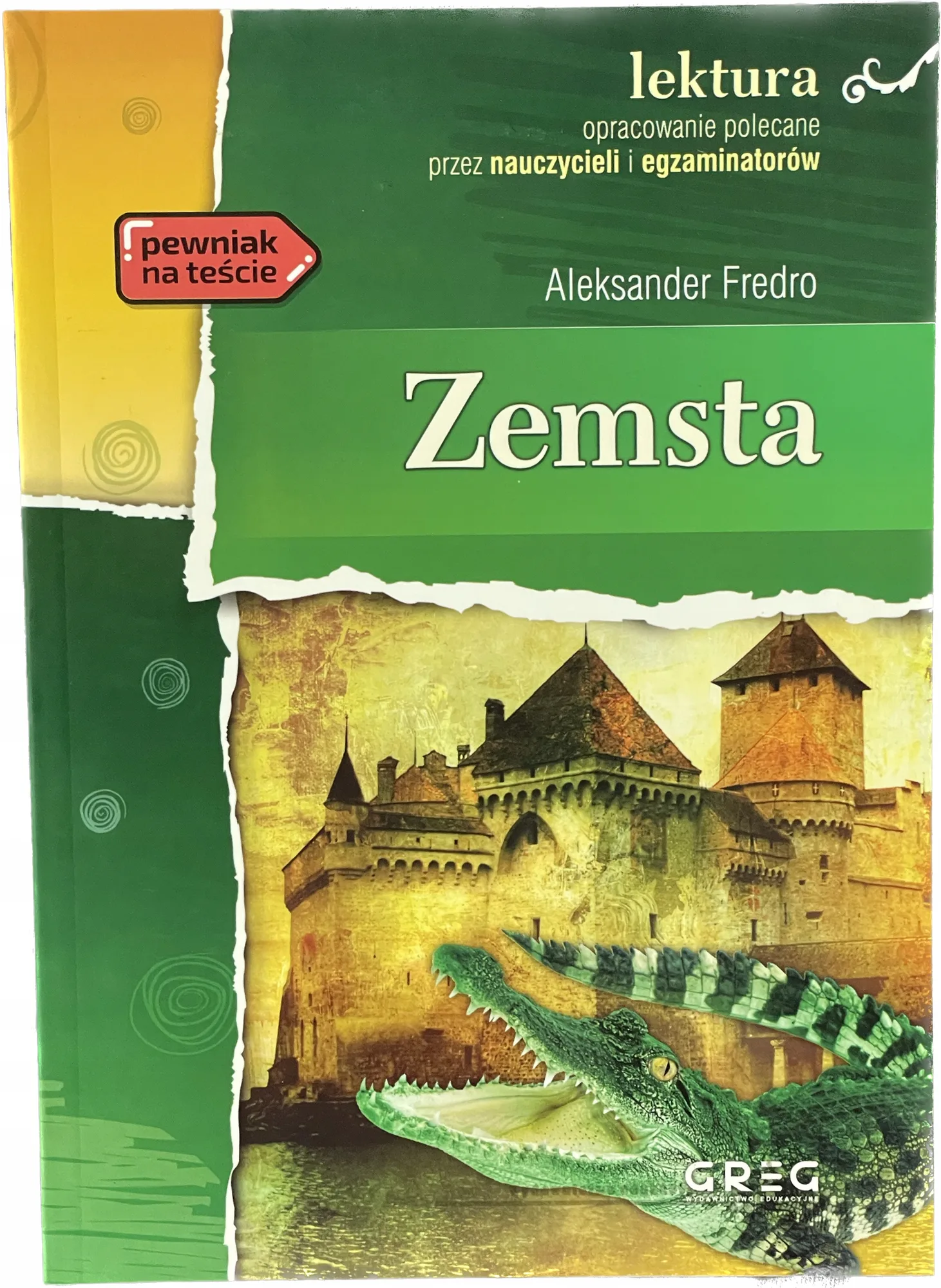 Okładka: ZEMSTA ALEKSANDER FREDRO lektura z opracowaniem