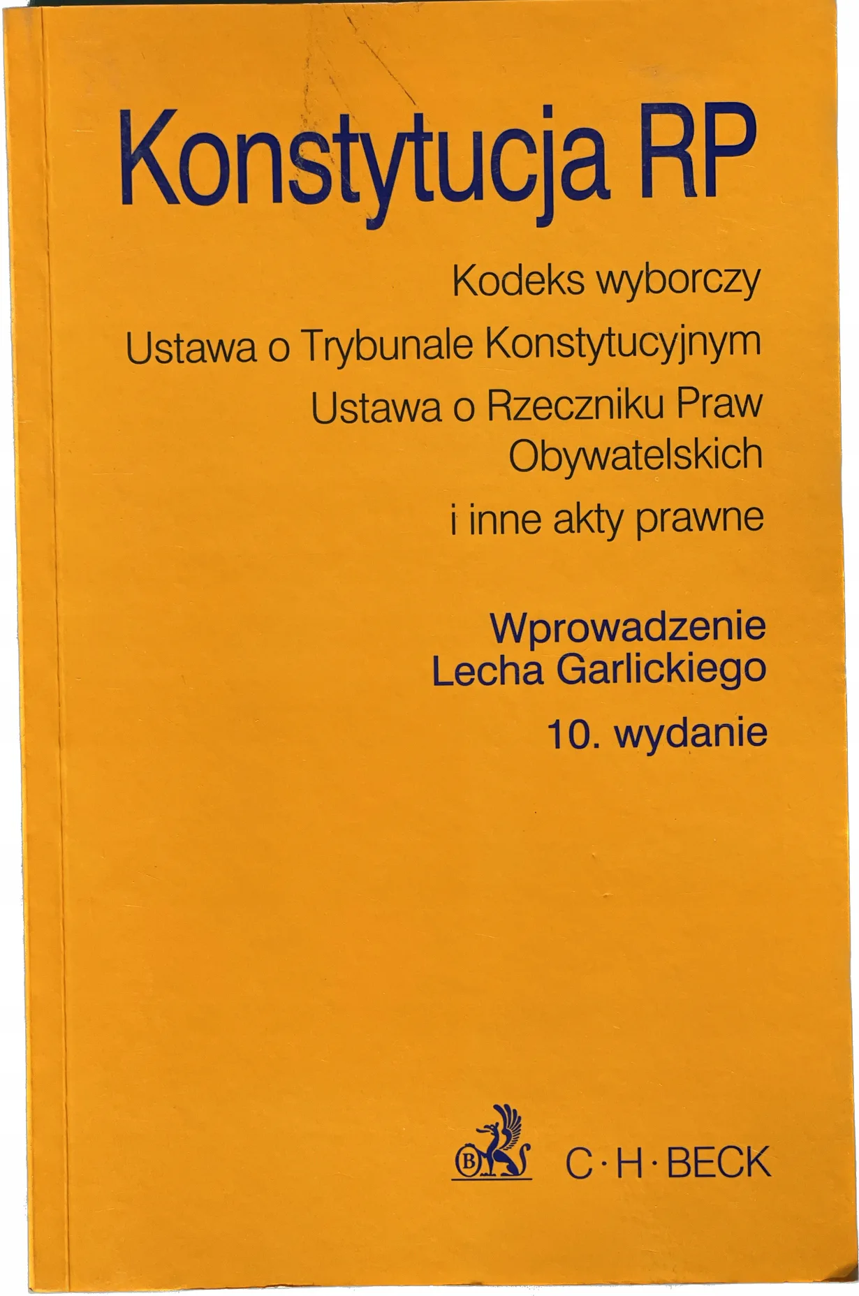 Okładka: KONSTYTUCJA RZECZYPOSPOLITEJ POLSKIEJ RP WYD. 10