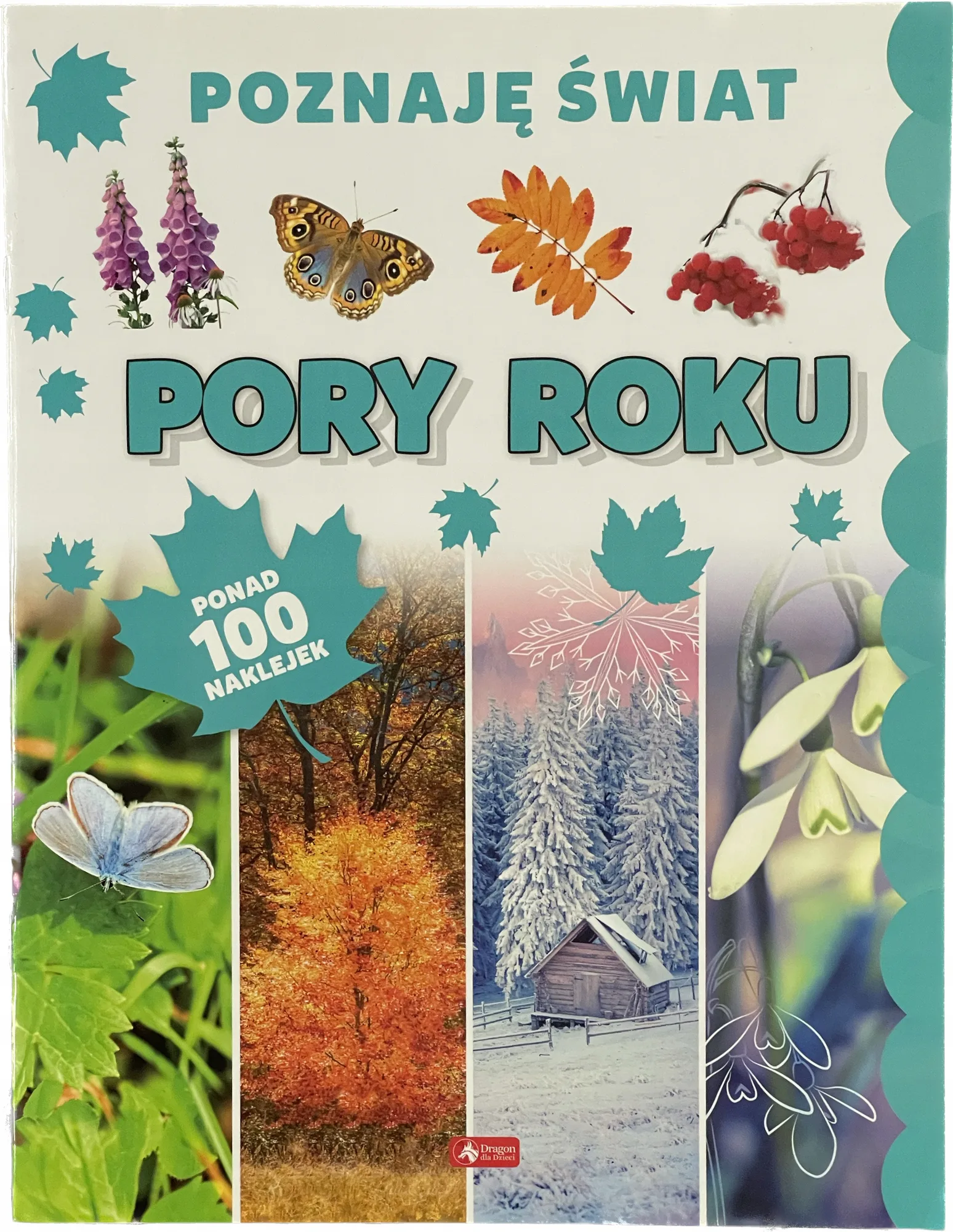 Okładka: książeczka edukacyjna z naklejkami PORY ROKU