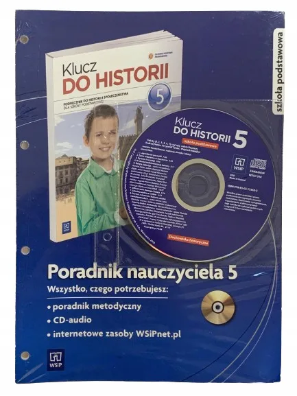 Okładka: HISTORIA klasa 5 ksiązka nauczyciela + cd WSIP