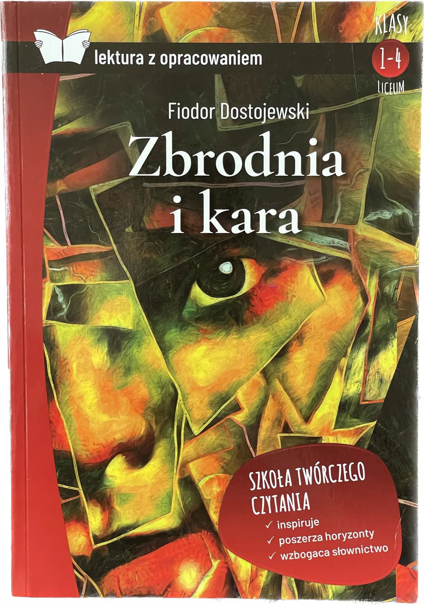 Okładka: ZBRODNIA I KARA DOSTOJEWSKI lektura z opracowaniem