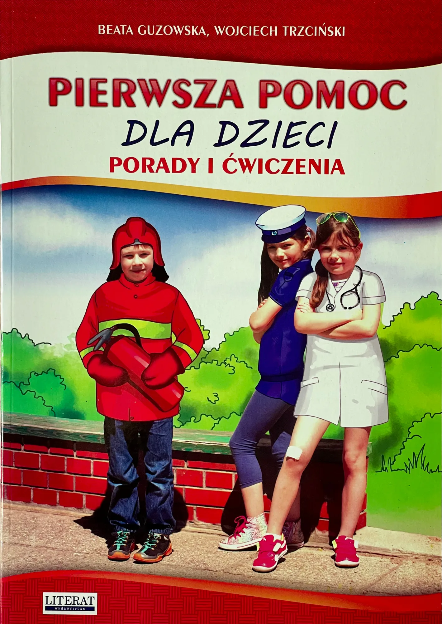 Okładka: Pierwsza pomoc dla dzieci ćwiczenia karty pracy A4