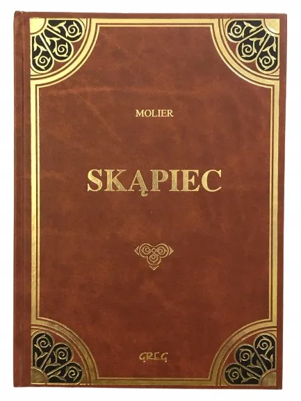 Okładka: Skąpiec lektura z opracowaniem Molier skóra