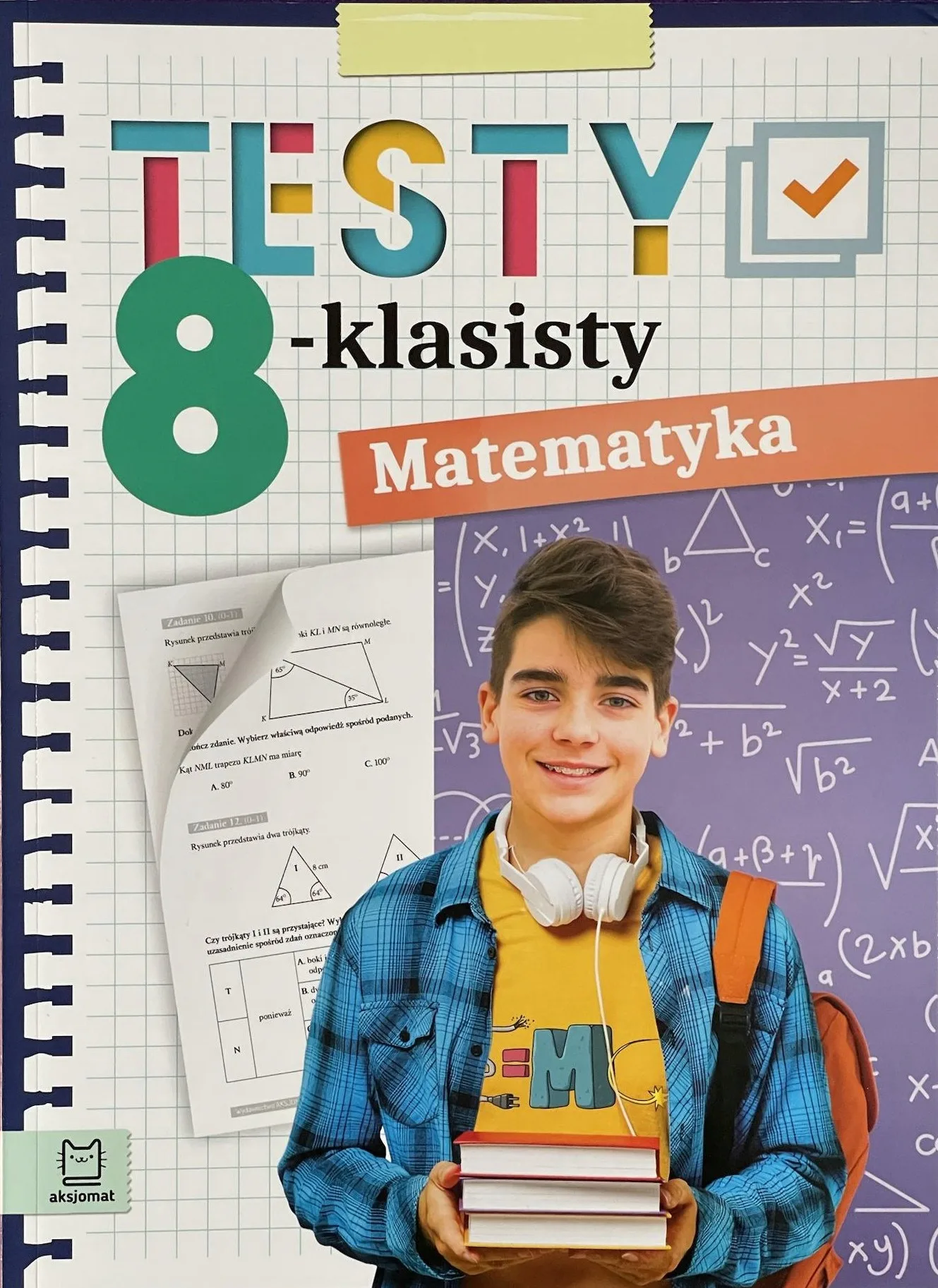 Okładka: EGZAMIN ÓSMOKLASISTY MATEMATYKA ARKUSZE 8-klasisty 8 KLASA