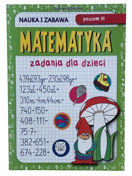 Okładka: matematyka kl. 3 zadania zeszyt ćwiczeń ćwiczenia