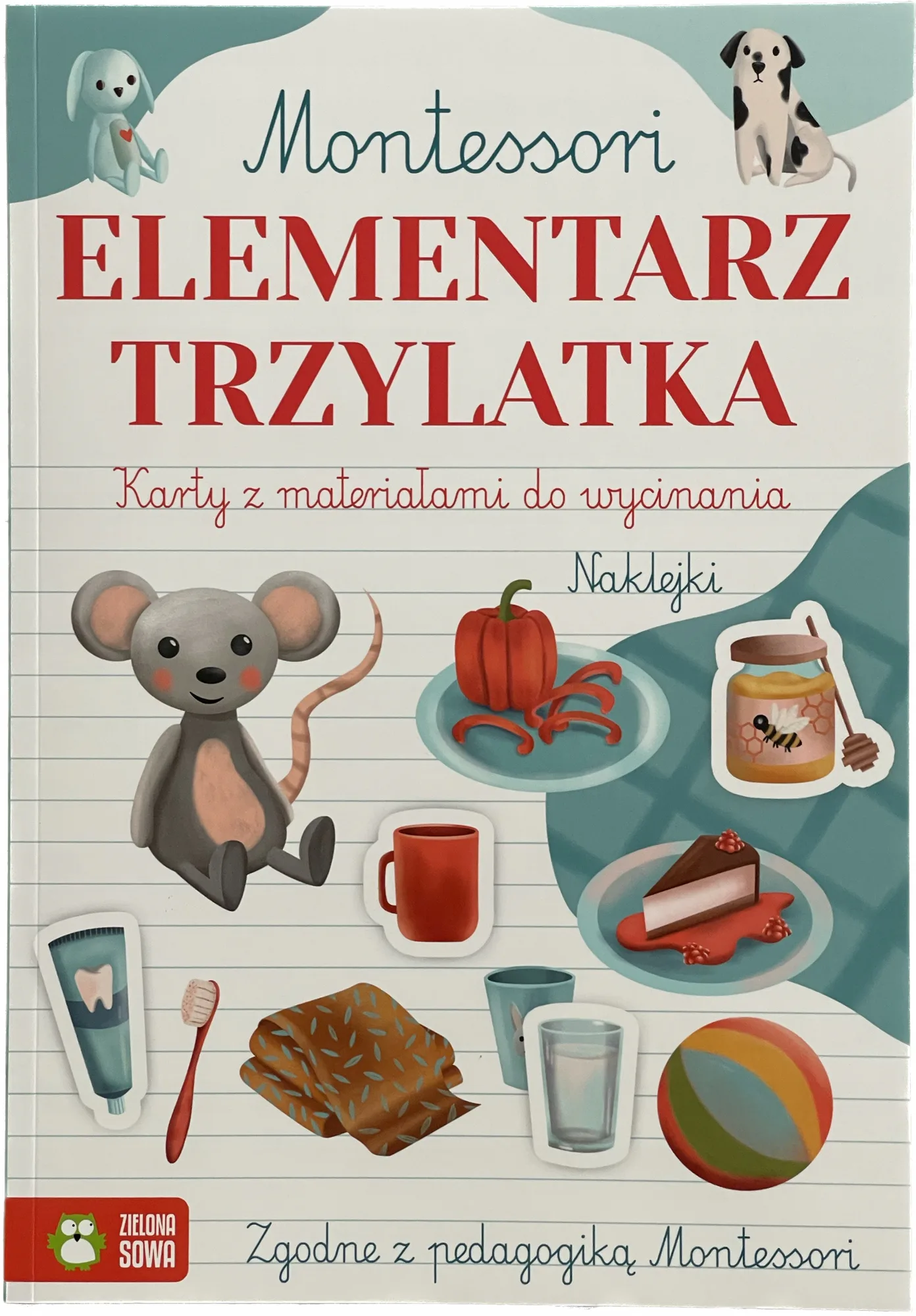 Okładka: Elementarz trzylatka 3 LATKA EDUKACYJNA MONTESSORI