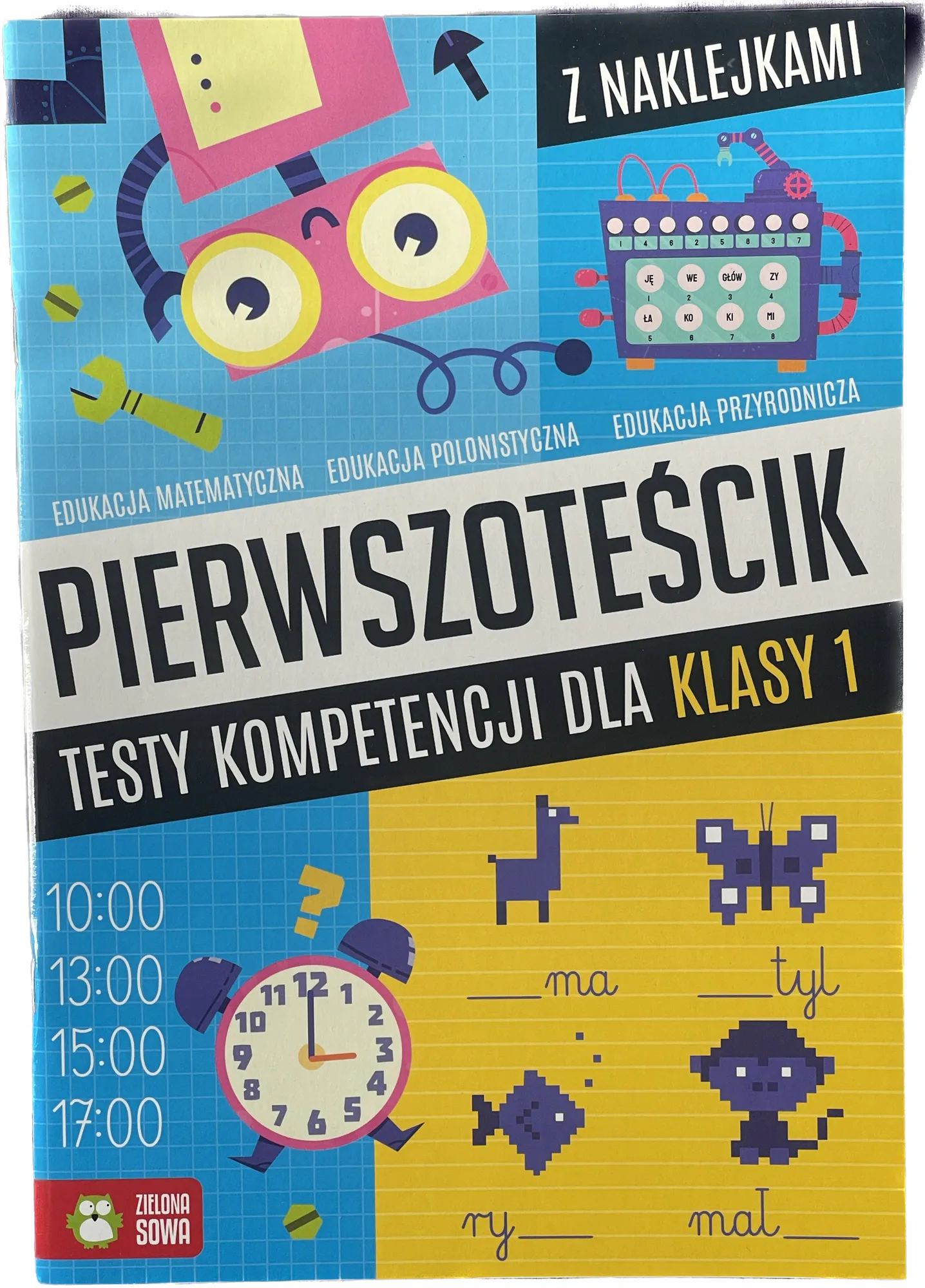 Okładka: klasa 1 TEST sprawdzian egzamin KOMPETENCJI na koniec roku pierwszoteścik