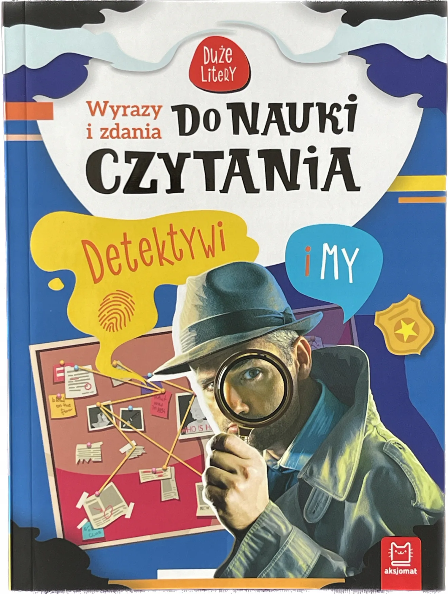 Okładka: DETEKTYWI nauka czytania dla maluchów duże litery