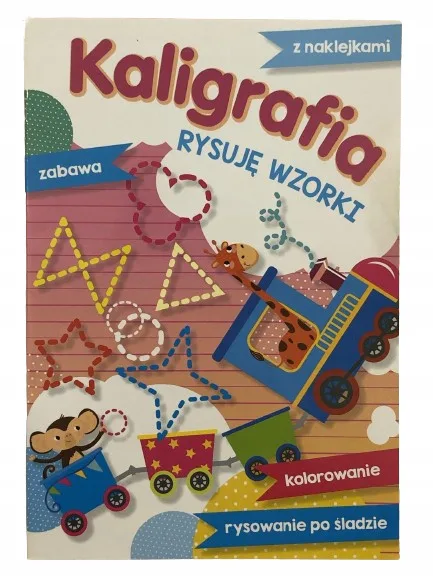Okładka: 4 5 lat KALIGRAFIA rysowanie po śladzie szlaczki