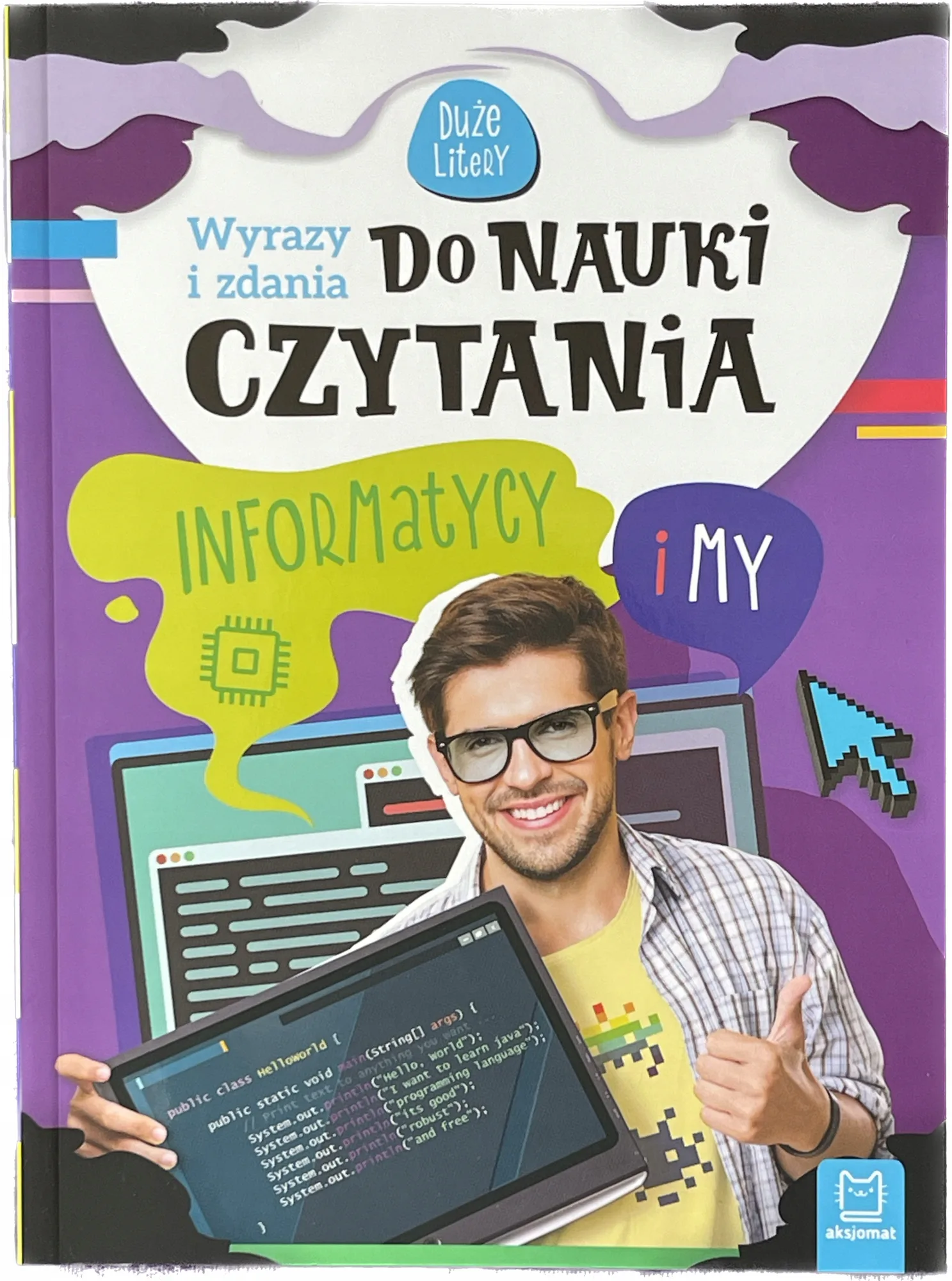 Okładka: Informatycy nauka czytania czytanki duże litery