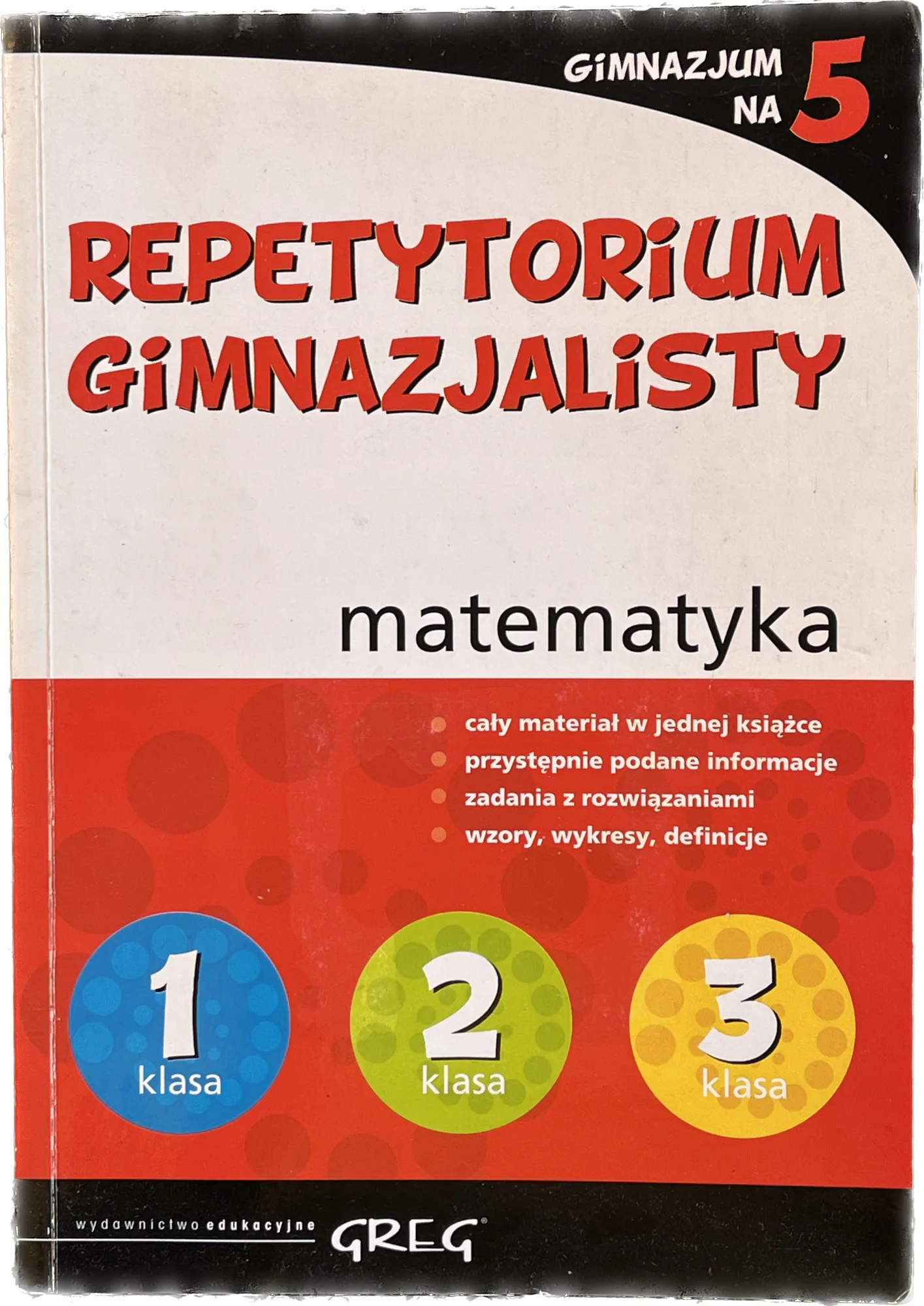Okładka: Matematyka ściąga 7 8 opracowania repetytorium gim