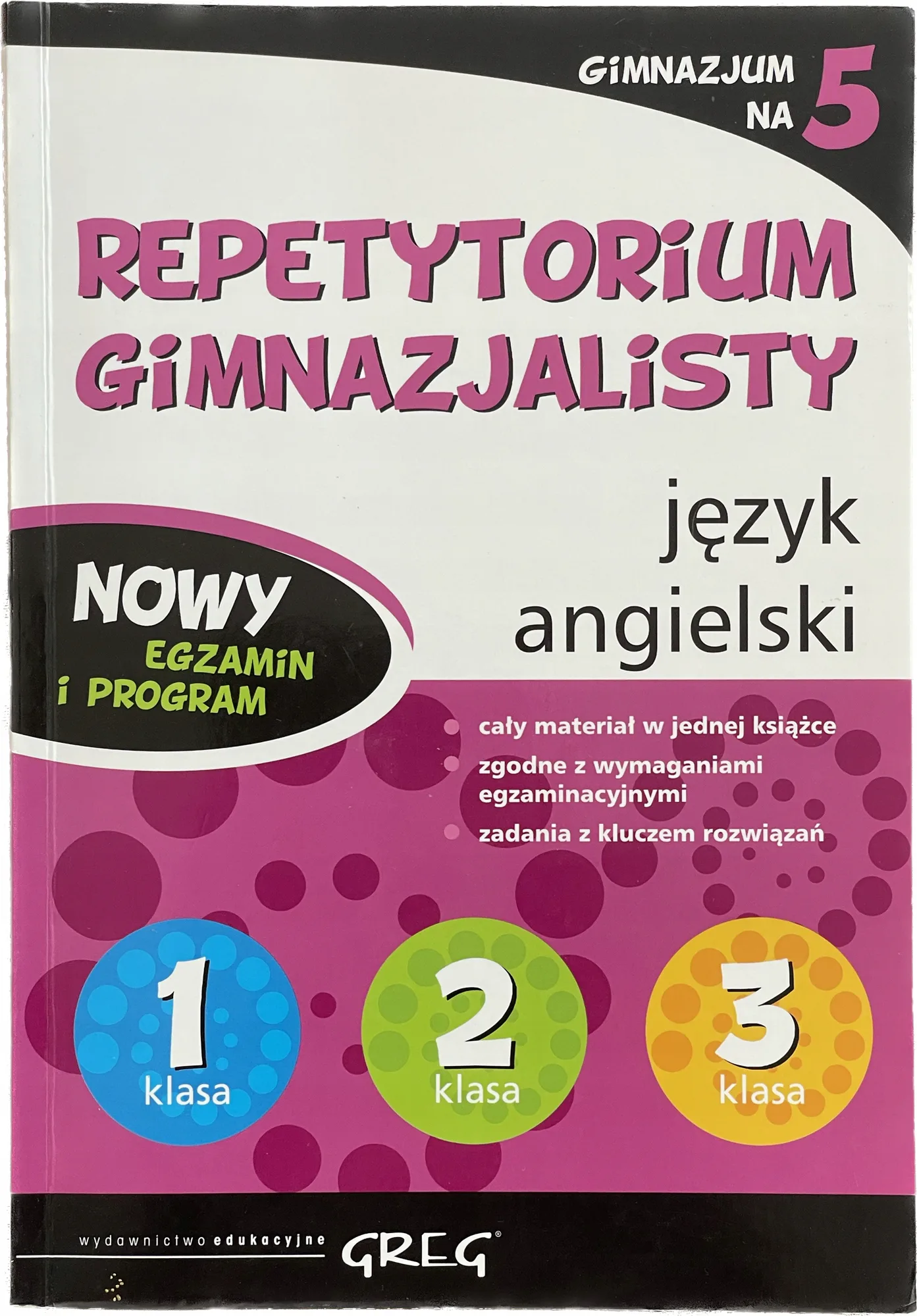 Okładka: Język angielski KLASA 7 8 ściąga repetytorium gimn