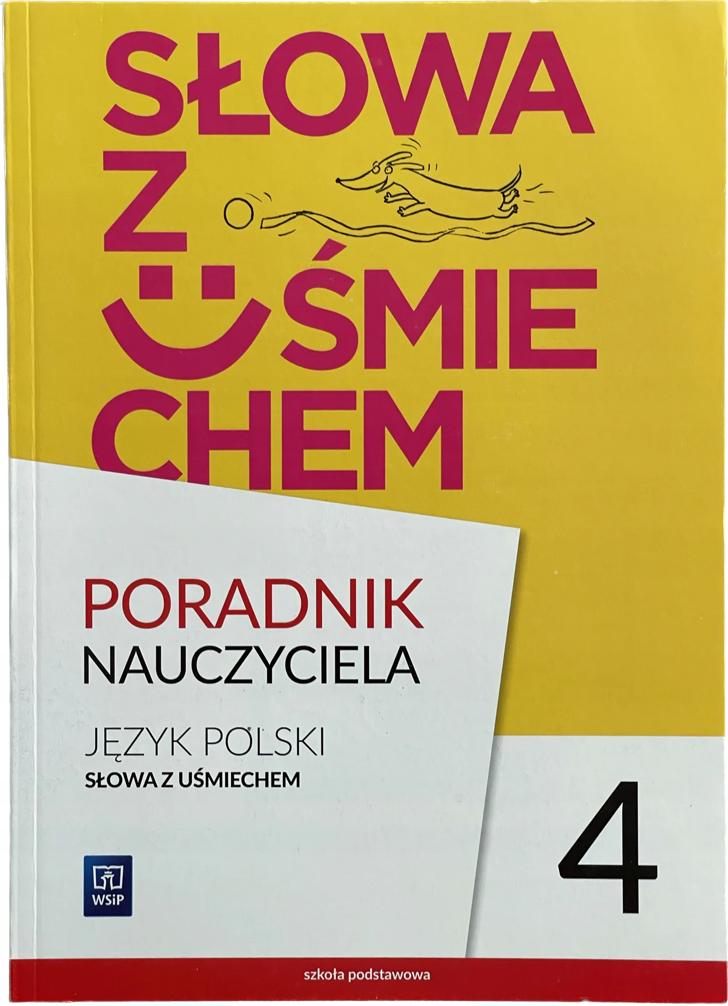 Okładka: SŁOWA Z UŚMIECHEM klasa 4 książka nauczyciela poradnik metodyczny WSIP