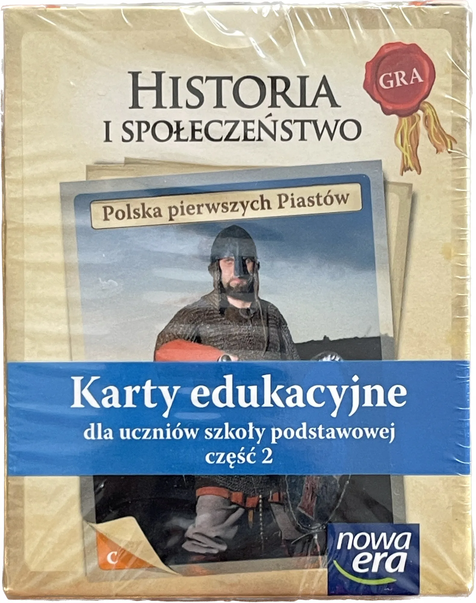 Okładka: Historia i społeczeństwo karty edukacyjne NOWA ERA