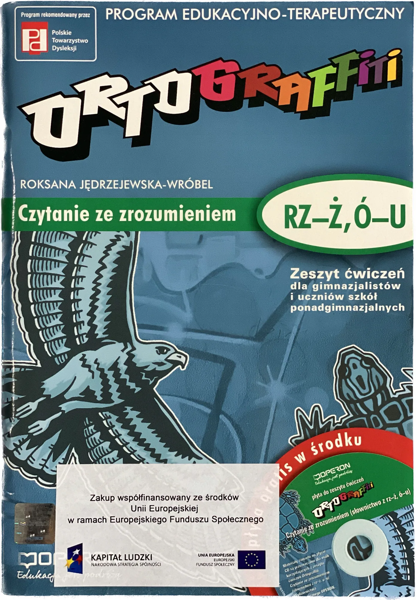 Okładka: Czytanie ze zrozumieniem ORTOGRAFFITI Ćwiczenia CD
