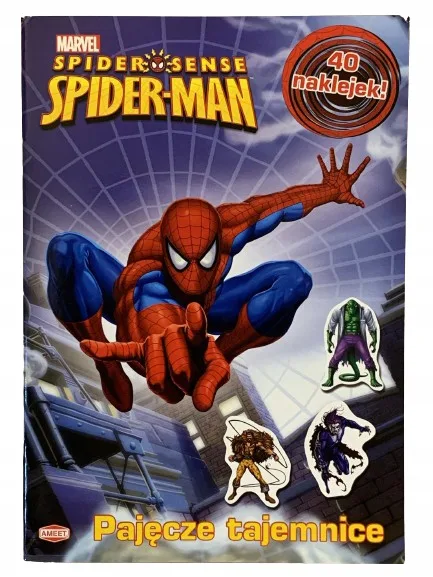 Okładka: książeczka z naklejkami Spider-man KOLOROWANKA A4