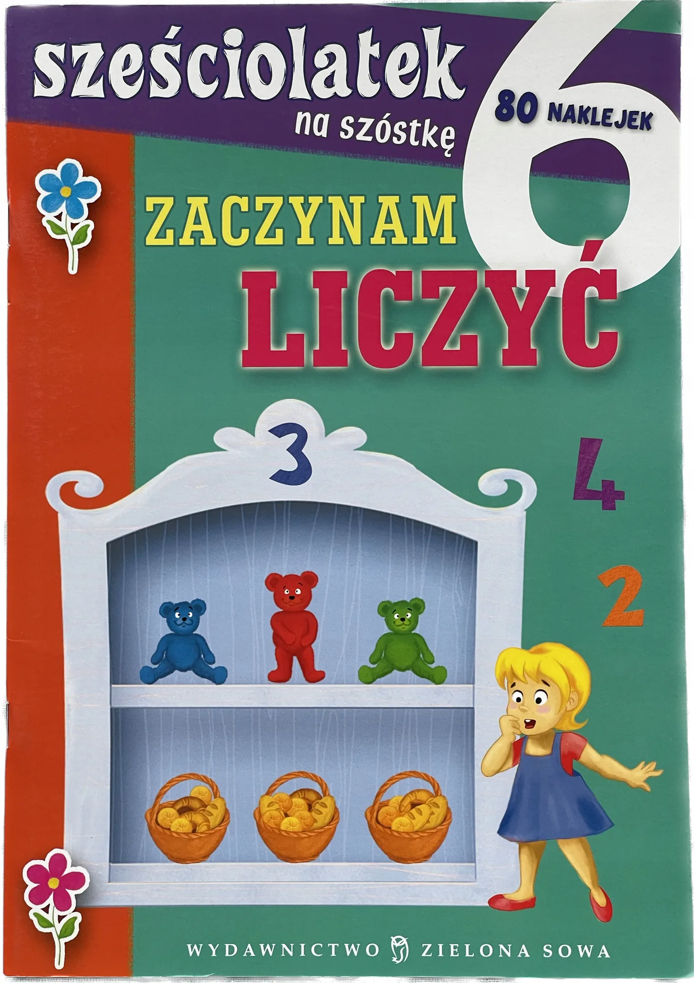Okładka: MATEMATYKA 4 5 LAT liczenia do 10 NAKLEJKI a4