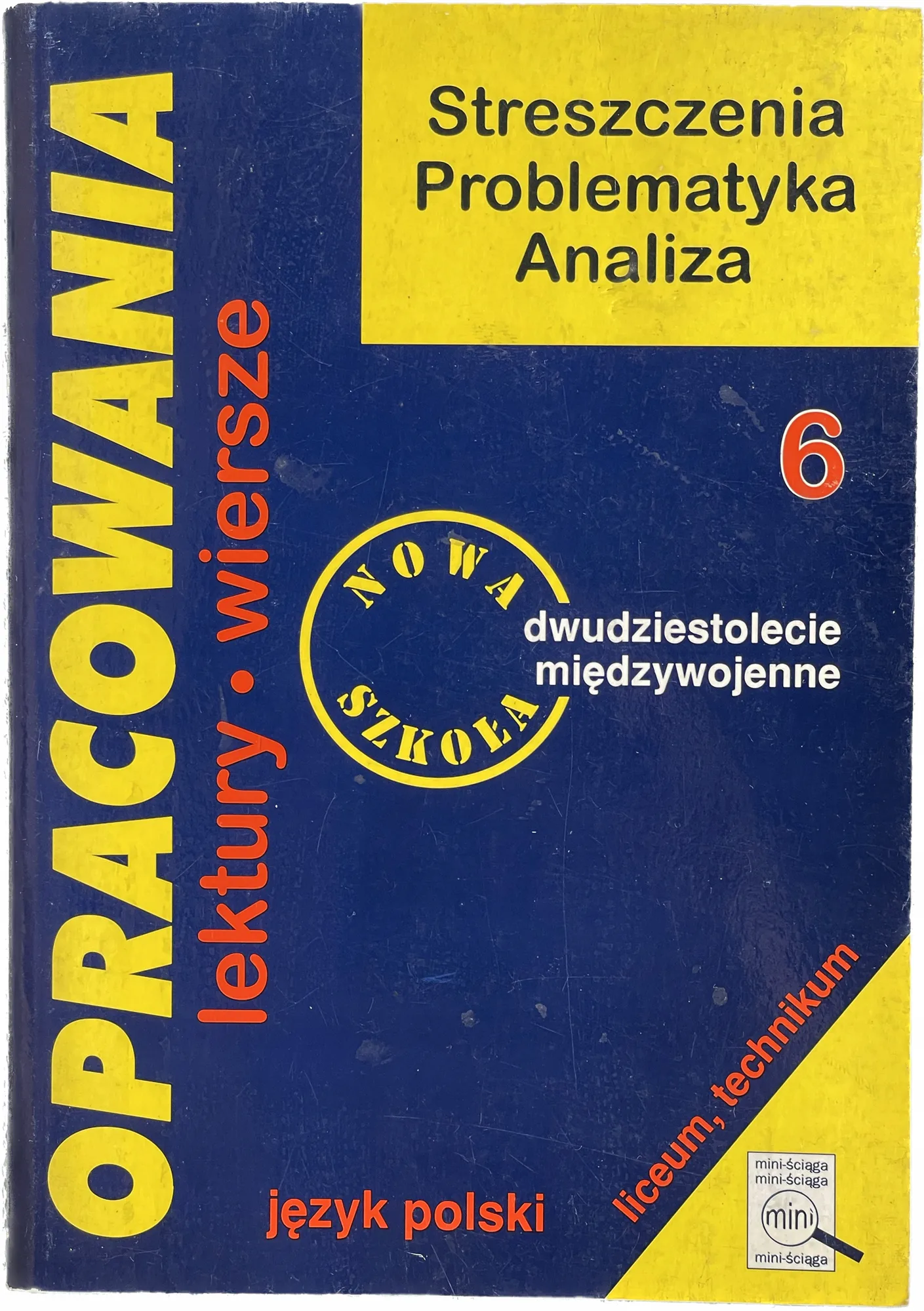Okładka: XX-LECIE MIĘDZYWOJENNE liceum ŚCIĄGA OPRACOWANIA